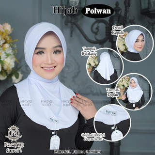 FAEYZA_SCRAFTH -  Hijab Sport Polwan Tali Leher | Hijab Dinas Instan | Material Premium
