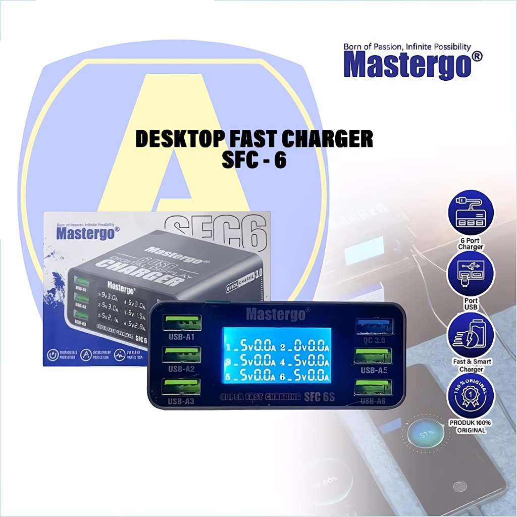 MASTERGO SFC 6 FAST CHARGING 40W CHARGER