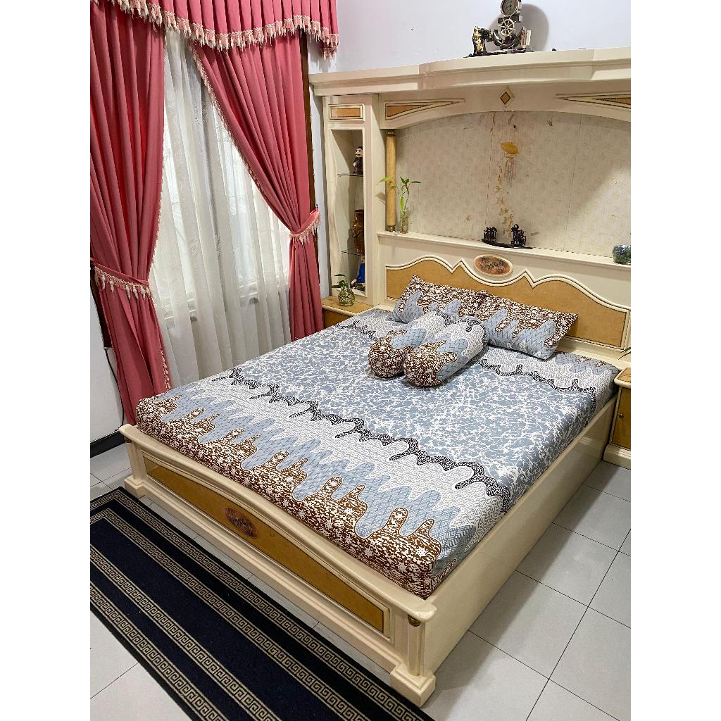 TIRTO PACU MOTIF BATIK BED SHEETS TIRTA PACU JALAN BATIK MOTIF BED SHEETS ล่าสุด yukithuku viral ผ้า