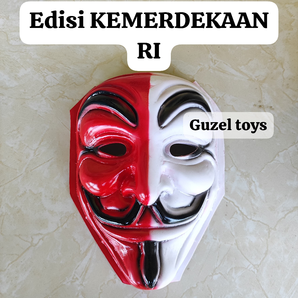 (SPECIAL HUT RI) ANONYMOUS VENDETA MASK JOKER CARNIVAL HELLOWEEN