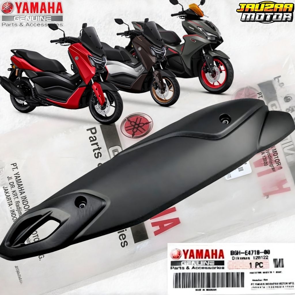NMAX ใหม่ TURBO EXHAUST COVER NMAX NEO AEROX ALPHA และ TURBO B6H-E4718-00 เดิม YAMAHA