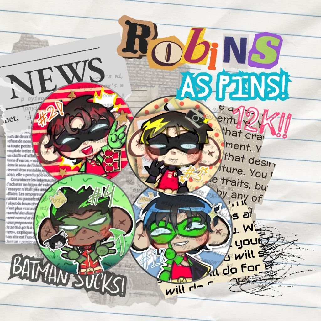 Robin(s) เป็นหมุด!! [DC FANMERCH โดย NYIAOOW]