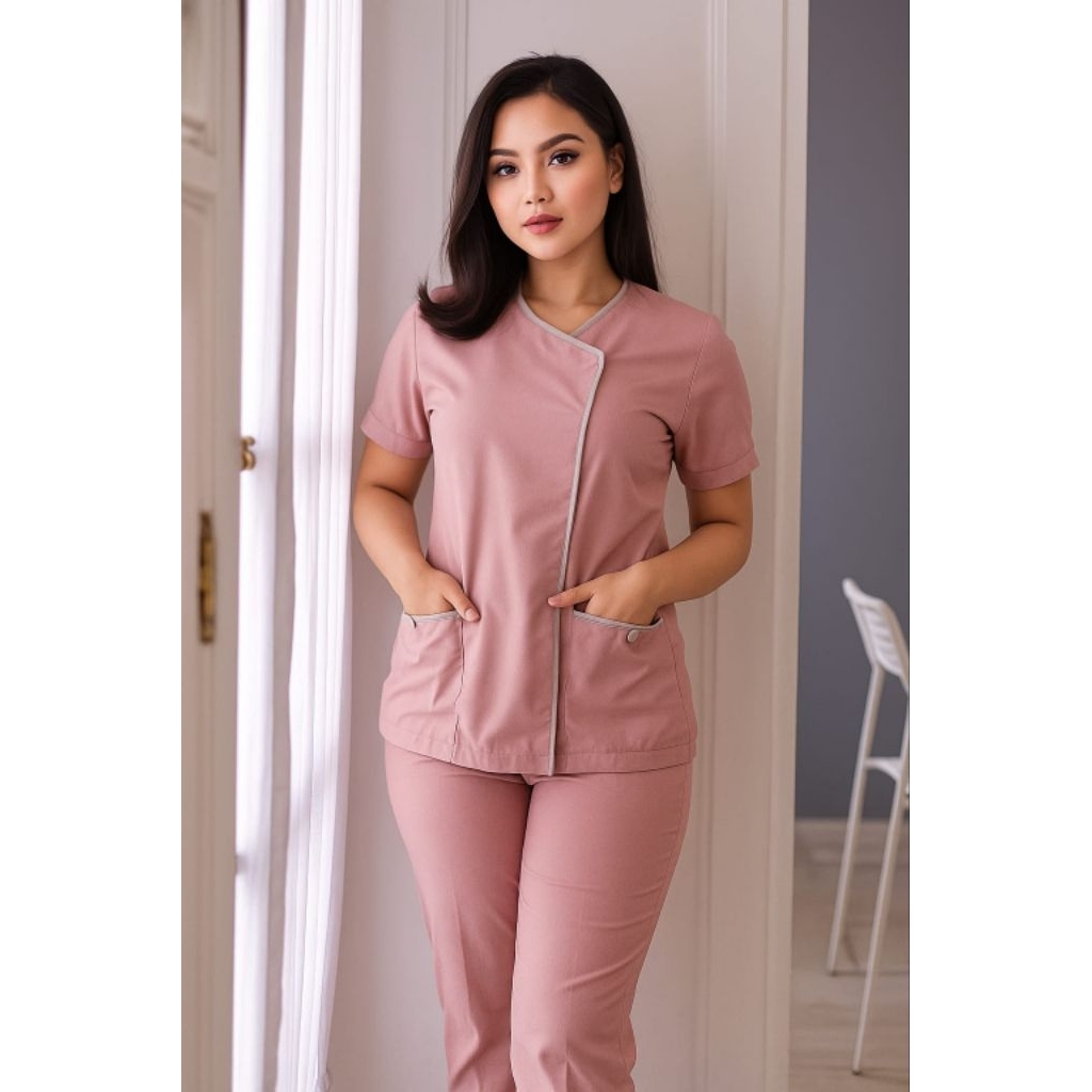 BABY SITTER / NURSE / NURSE / CLINIC / MIDWIFE / OFFICE UNIFORM LONG SLEEVE