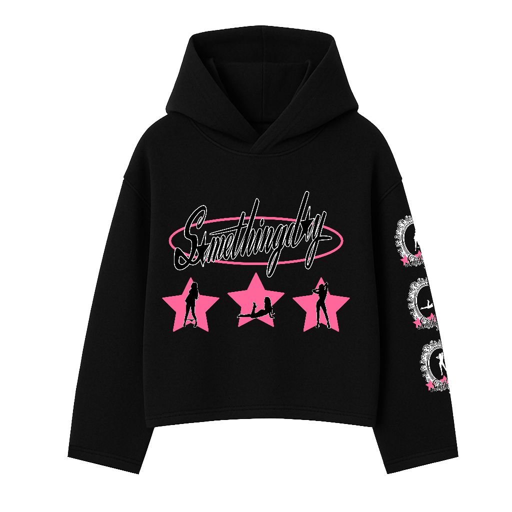 Somethingday - Hodie boxy - สาวฮอต - สีดํา