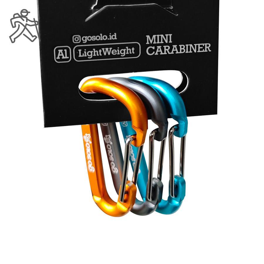 Go Solo Mini Color Carabiner - Doff