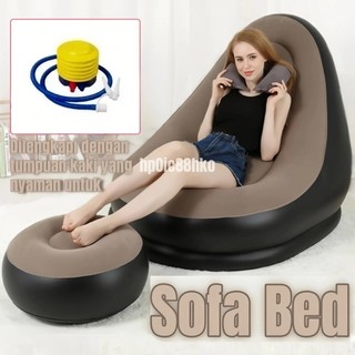SOFA ANGIN Sofa Bed Sofa Santai Angin Intime Kursi Santai Dengan Sandaran KakiSofa Inflatable Matras Lazy Bag