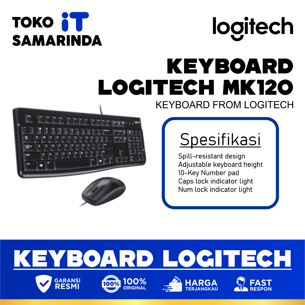 LOGITECH KEYBOARD MOUSE MK-120