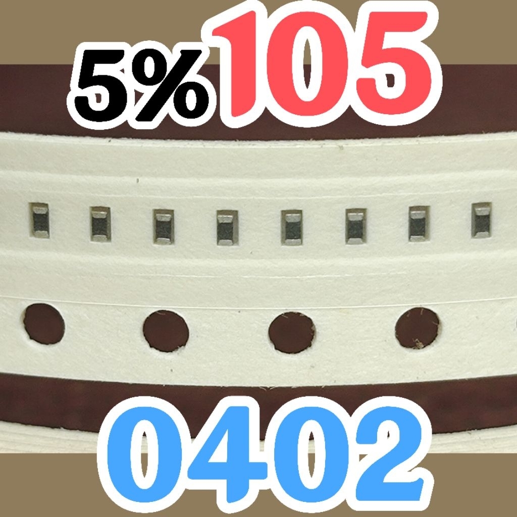 10 ชิ้น ตัวต้านทานชิป smd 105 1M0 5% ขนาด 0402 1005 1Mohm 1M ohm 1 Mohm