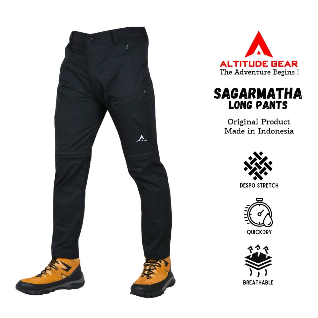 Altitude Gear Sagarmatha Convertible Pants Outdoor Stretch Quick Dry Mountain Pants