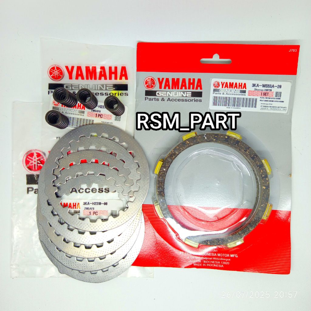จานคลัทช์ PLUS IRON FRICTION PLATE 3 รายการ YAMAHA RX KING RX K RX SPECIAL RX YT PART CODE 3KA แบริ่