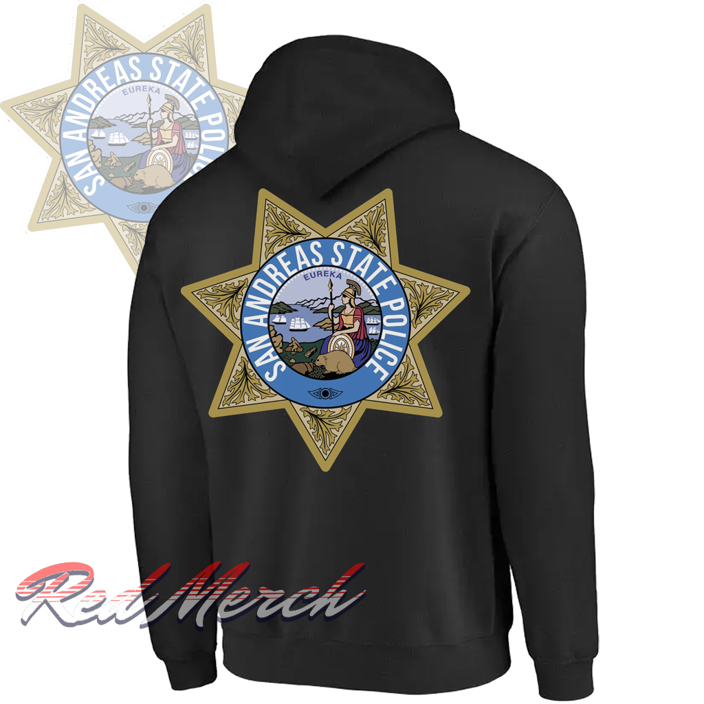GTA SAN ANDREAS STATE POLICE HOODIE SWETER JACKET
