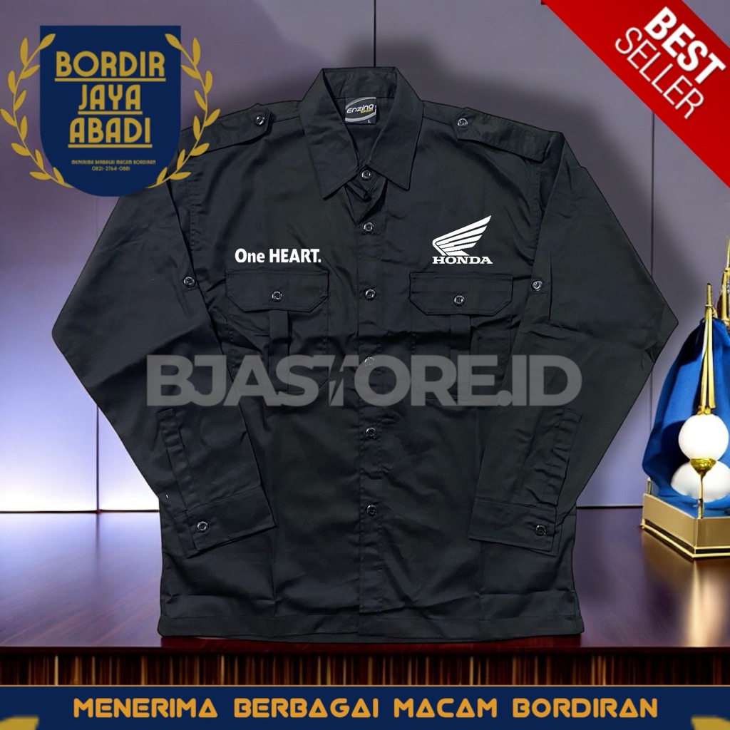 KEMEJA เสื้อ K2 สีดํา Honda One Heart