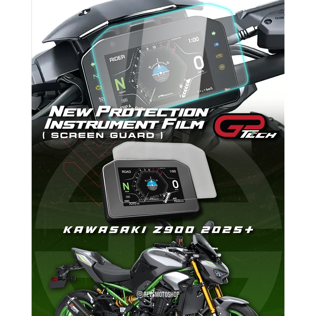 การ์ดหน้าจอ GPTECH KAWASAKI NEW Z900 2025-
