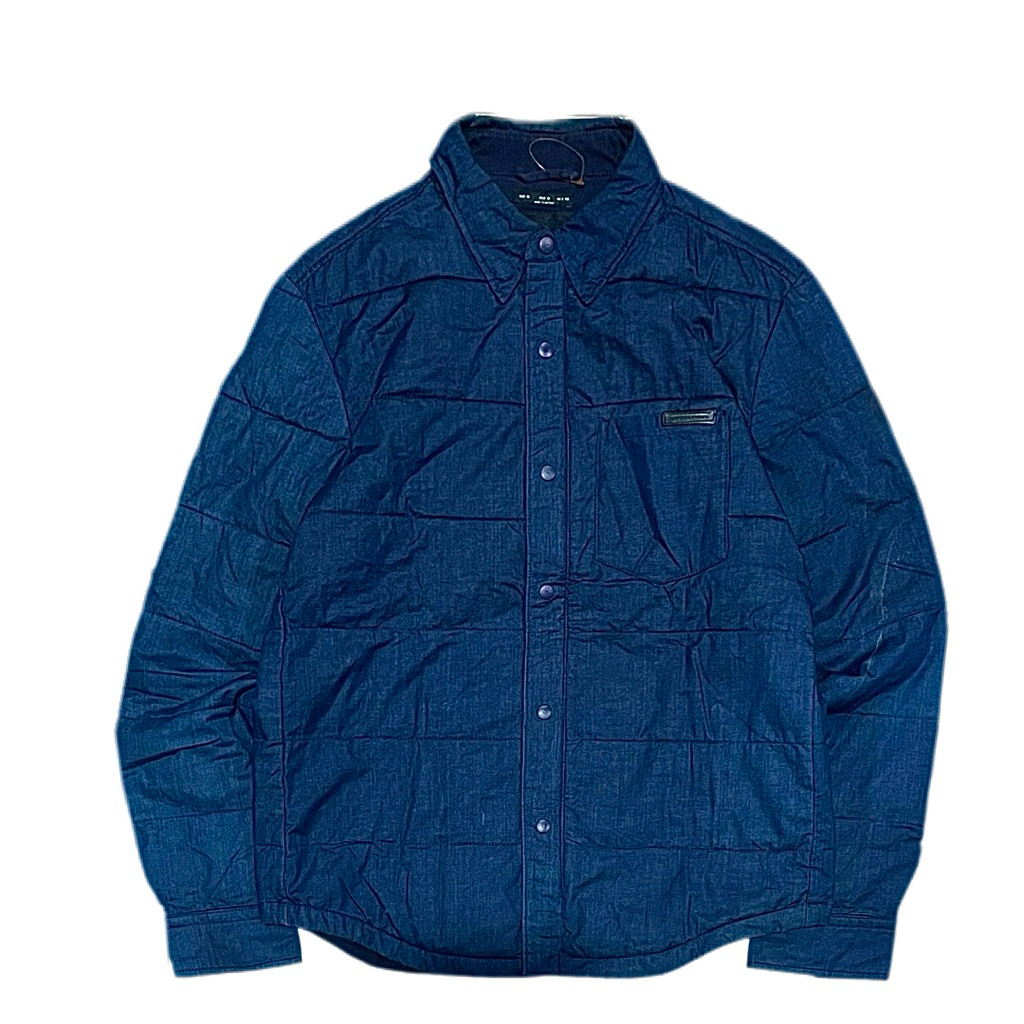 Zara 1975 Series Single Pocket Quilted SNAPBUTTON Down Shirt