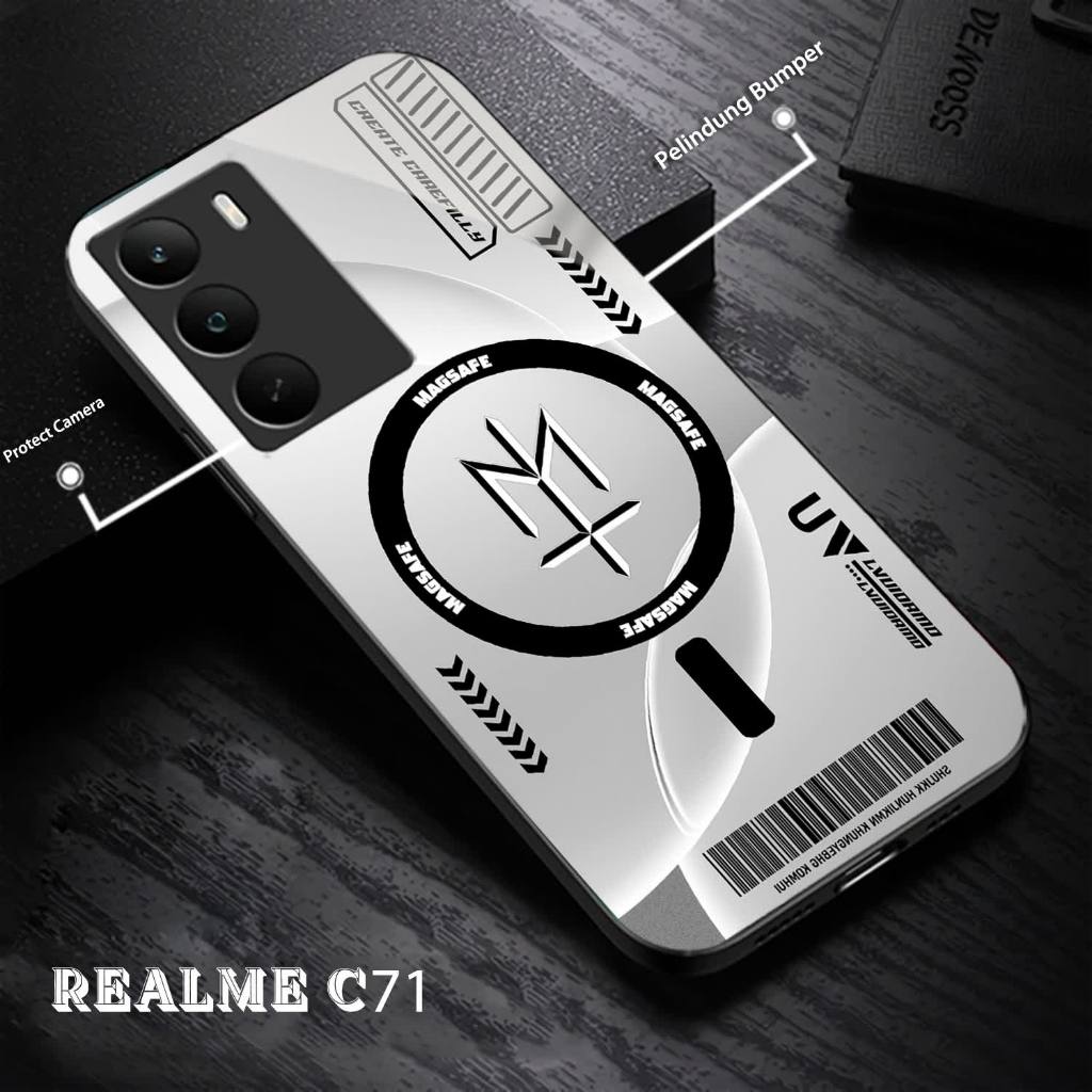 ล่าสุดRealme C71 Glass Softcase 2025 ปลอกโทรศัพท์มือถือ-Realme C71 2025 ตัวป้องกันโทรศัพท์มือถือล่าส