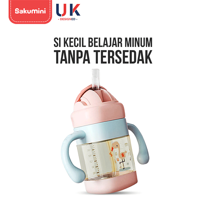 Sakumini Baby Water Bottle 6m+ 240ml ขวด PPSU