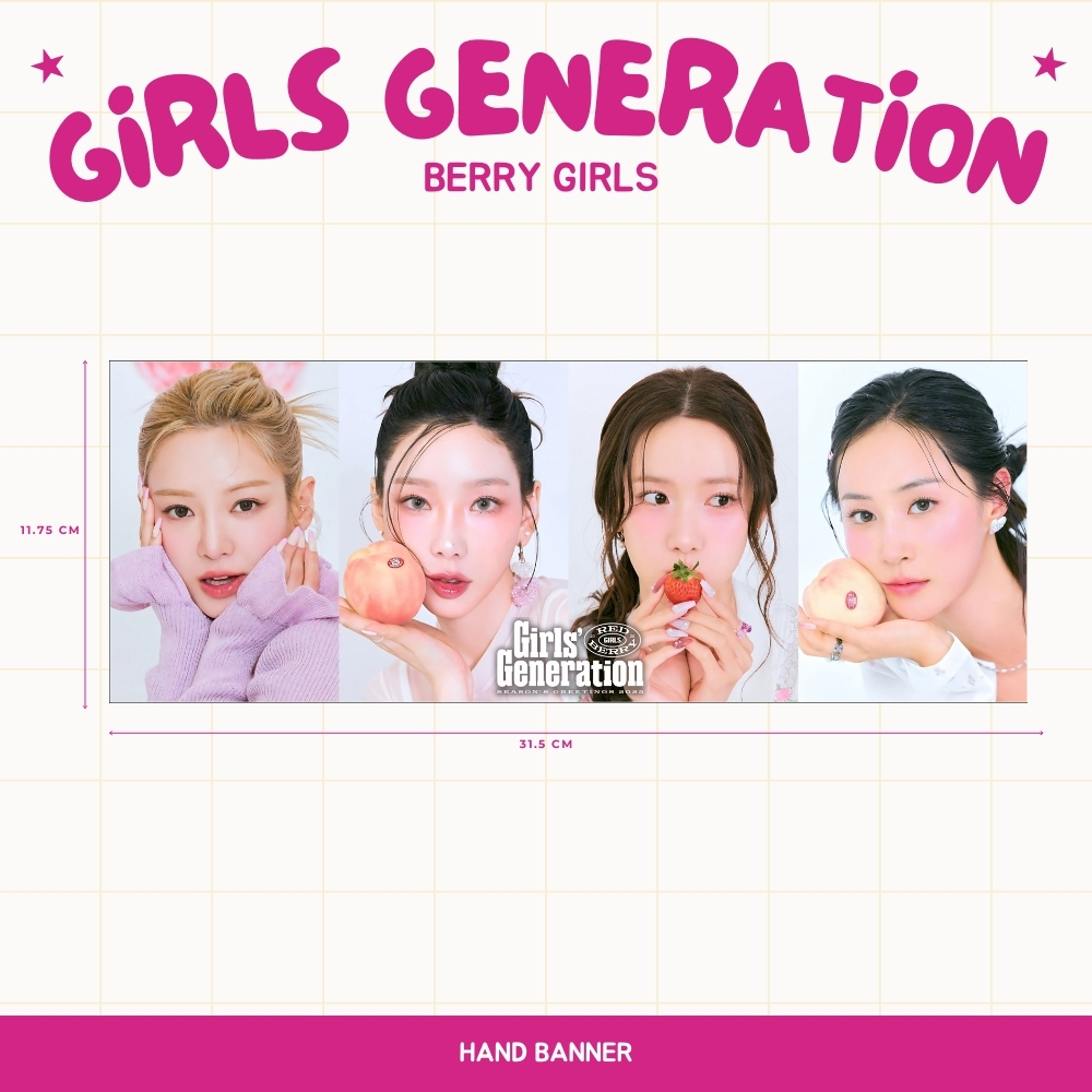 HOLOGRAM HAND BANNER GIRLS GENERATION HANDBANNER KPOP UNOFFICIAL SNSD TAEEON SUNNY TIFFANY YOONA