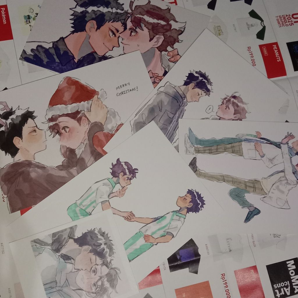 พิมพ์ศิลปะ IwaOi โดย haribo-springday29 iwaizumi oikawa haikyuu hqkyuu haikyuu