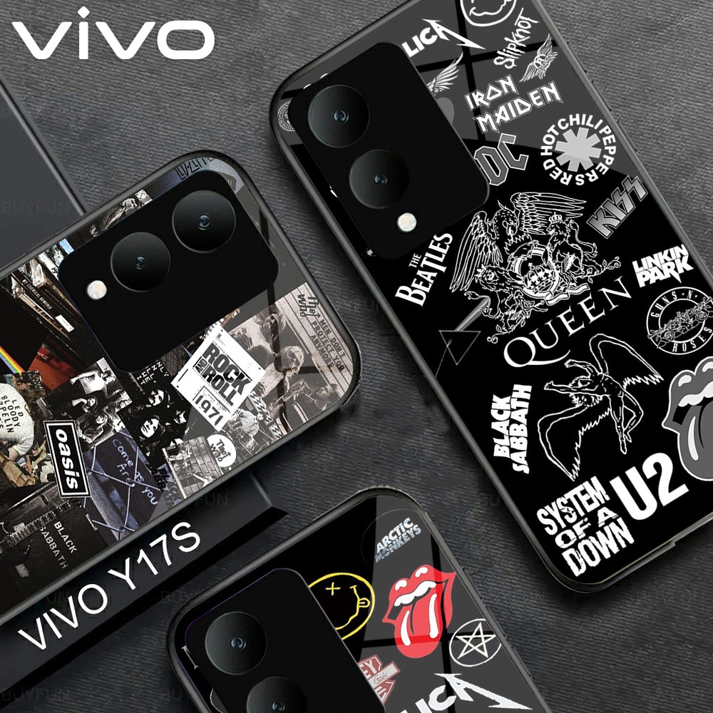 เคส HP VIVO Y17S - เคส VIVO Y17S ล่าสุด (BANDM36) เคสซิลิโคน VIVO Y17S - Glass Softcase - เคสโทรศัพท