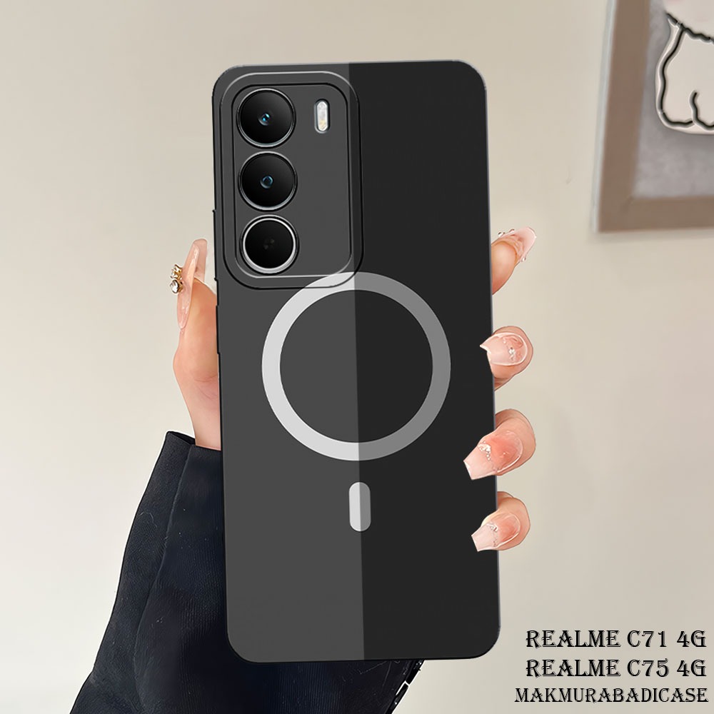 Softcase Realme C71 4G 2025 - C75 4G - C75X 4G - P3 Lite 4G [MA06 IPH0NE MOTIF] เคส Realme HP ล่าสุด