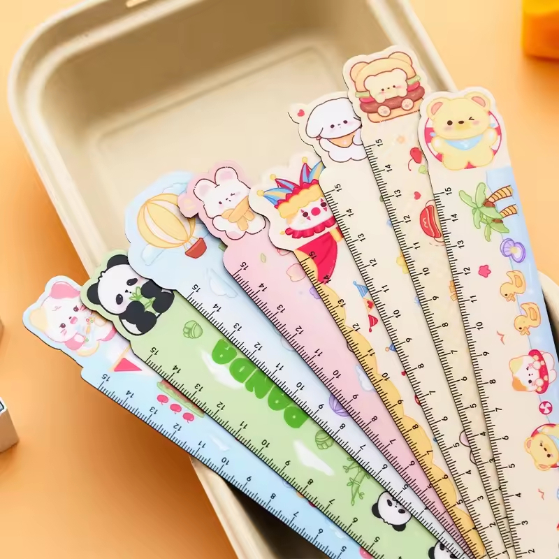 UNIQS SCHOOL RULERS FLEXIBLE CHILDRENS RULERS พร้อมทวีปสุดน่ารัก