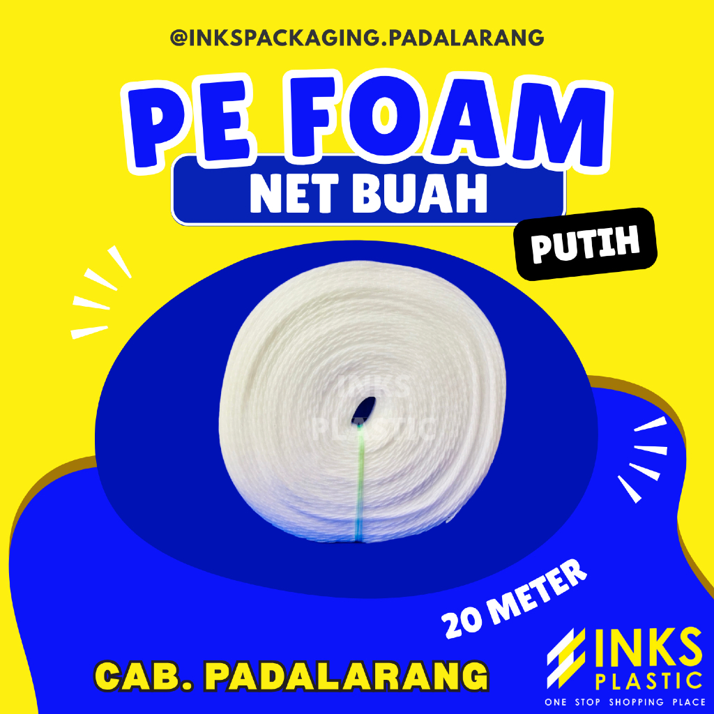 PE FOAM NET FRUIT สีขาว