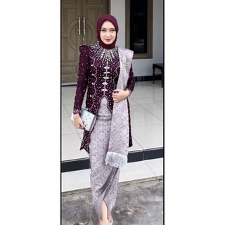 READY siap kirim KEBAYA ANISA bisa reques warna dan size BONUS selendang bisa lepas pasang rok di co terpisah