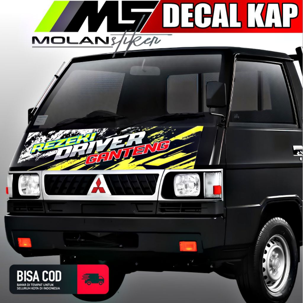 MITSUBISHI Decal สติกเกอร์ Striping Variation ด้านหน้า Cabin L300 รถกระบะ Decal Hood/Front Cabin L30