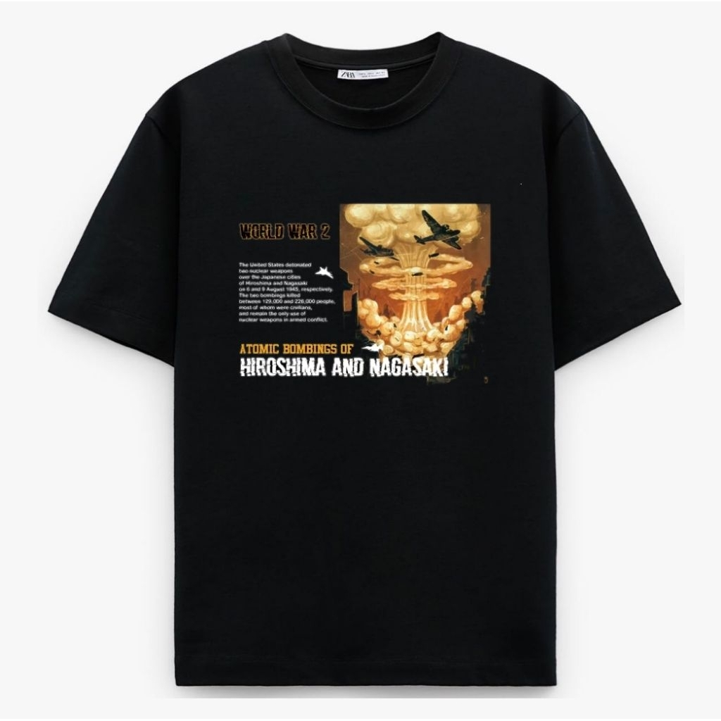 เสื้อยืด WORLD WAR 2 HIOSHIMA และ NAGASAKI SPONSOR