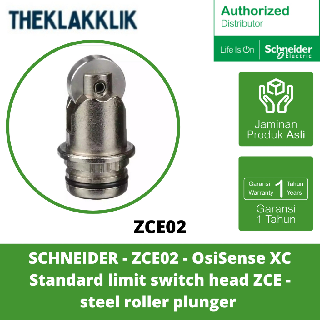 SCHNEIDER - ZCE02 - OsiSense XC หัวสวิตช์จํากัดมาตรฐาน ZCE - เครื่องดึงลูกกลิ้งเหล็ก