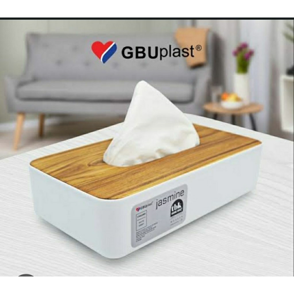 Jasmine Premium Minimalist Wooden Lid Aesthetic Tissue Box