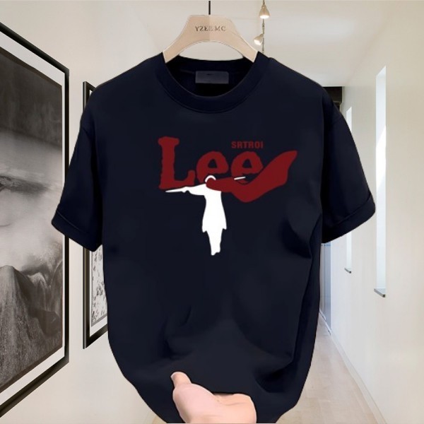 KATUN ผ้าฝ้าย 100% Outlets LEE ผ้าฝ้าย 100% Heavyweight Kaos Fit T เสื้อผู้ชายผู้หญิงกราฟิก Tee - อย