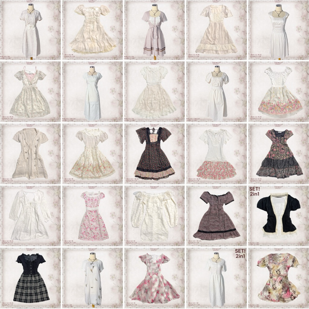 Volume 224 StarryMoon Coquette Dollette Alt Kawaii Soft Milkmaid Floral