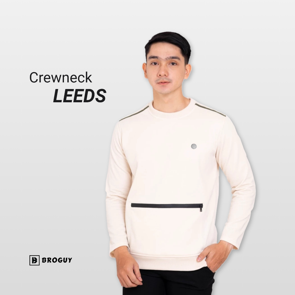 BROGUY Crewneck Zipper Pocket Unisex Leeds