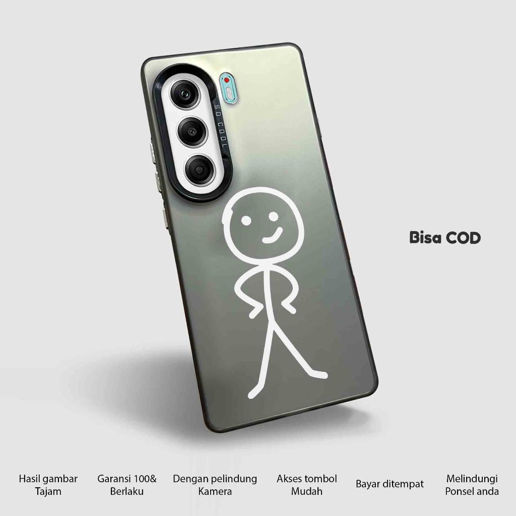 HP ล่าสุด TECNO CAMON 40 PRO 5G CASE - STMN Character Motif - Matte Hard IMD โฮโลแกรมมือถือ Casing -