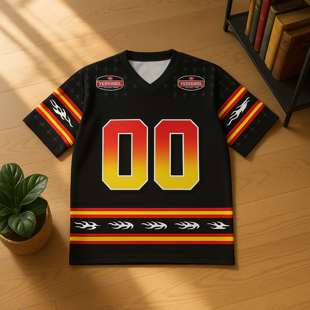 โครงการวัฒนธรรม | เสื้อแข่งวินเทจ VERWARD UNIVERSE 00 Number Series UNDEFEATED BAT | ผู้ใหญ่ Oversiz