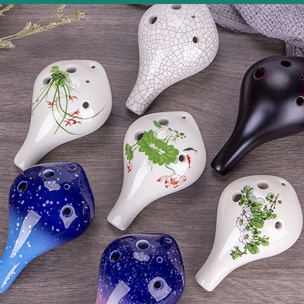 Ocarina6คู่มือเริ่มต้นสําหรับ Sanyo AC Ocarina ไมโครโฟนสําหรับเด็กและผู้ใหญ่