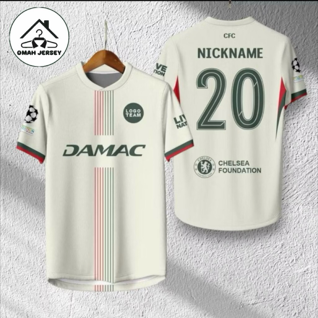 FC CH3L5EA FC 2025/2026 Jersey Free Request Nick Nick Name 5XL เสื้อฟุตบอล