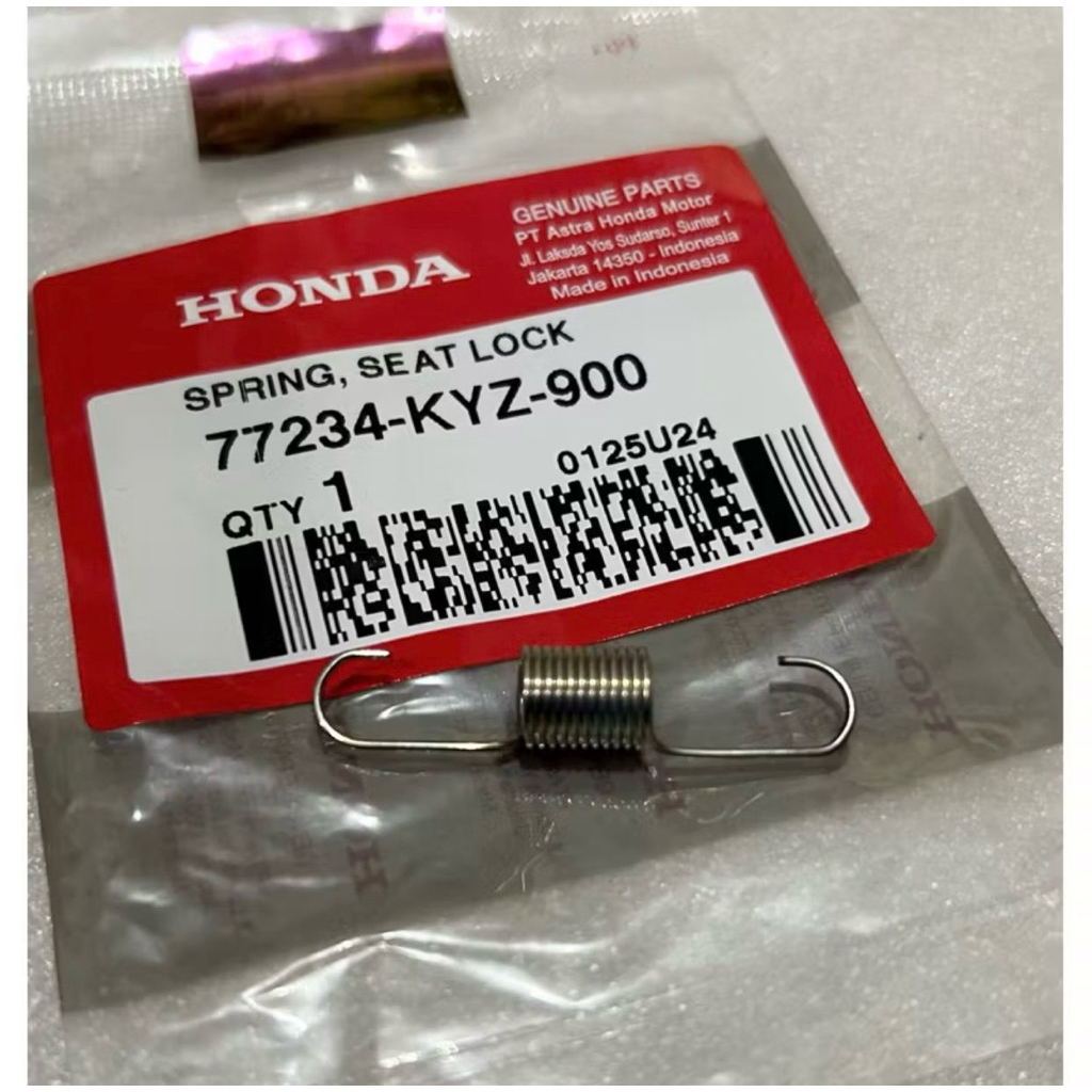 สปริงล็อคเบาะ Vario BeAT Genio Scoopy Stylo SupraX125 Original AHM (77234-KYZ-900) สปริงล็อคที่นั่ง 