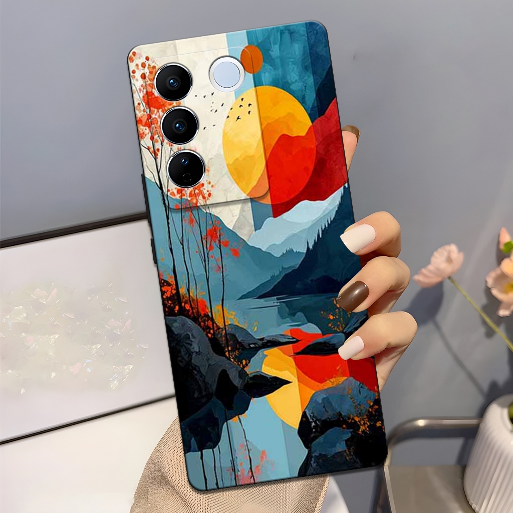 HP เคส VIVO V27 5G V27E 5G ล่าสุด - เคส VIVO V27 5G V27E 5G { HC11 } ซิลิโคนโทรศัพท์ - เคสโทรศัพท์ -