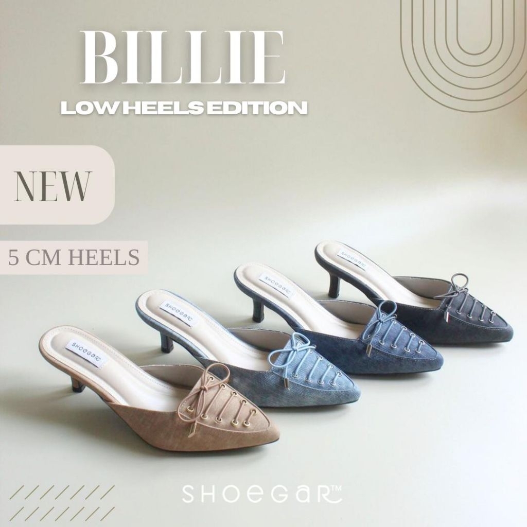 SHOEGAR - Billie Heels 5cm High Heels กางเกงยีนส์ผู้หญิง
