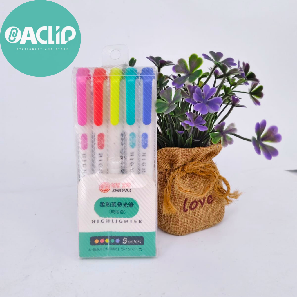 HIGHLIGHTER PEN 618E I HIGHLIGHTER AND STABILO 1 ชุด (5 ชิ้น)
