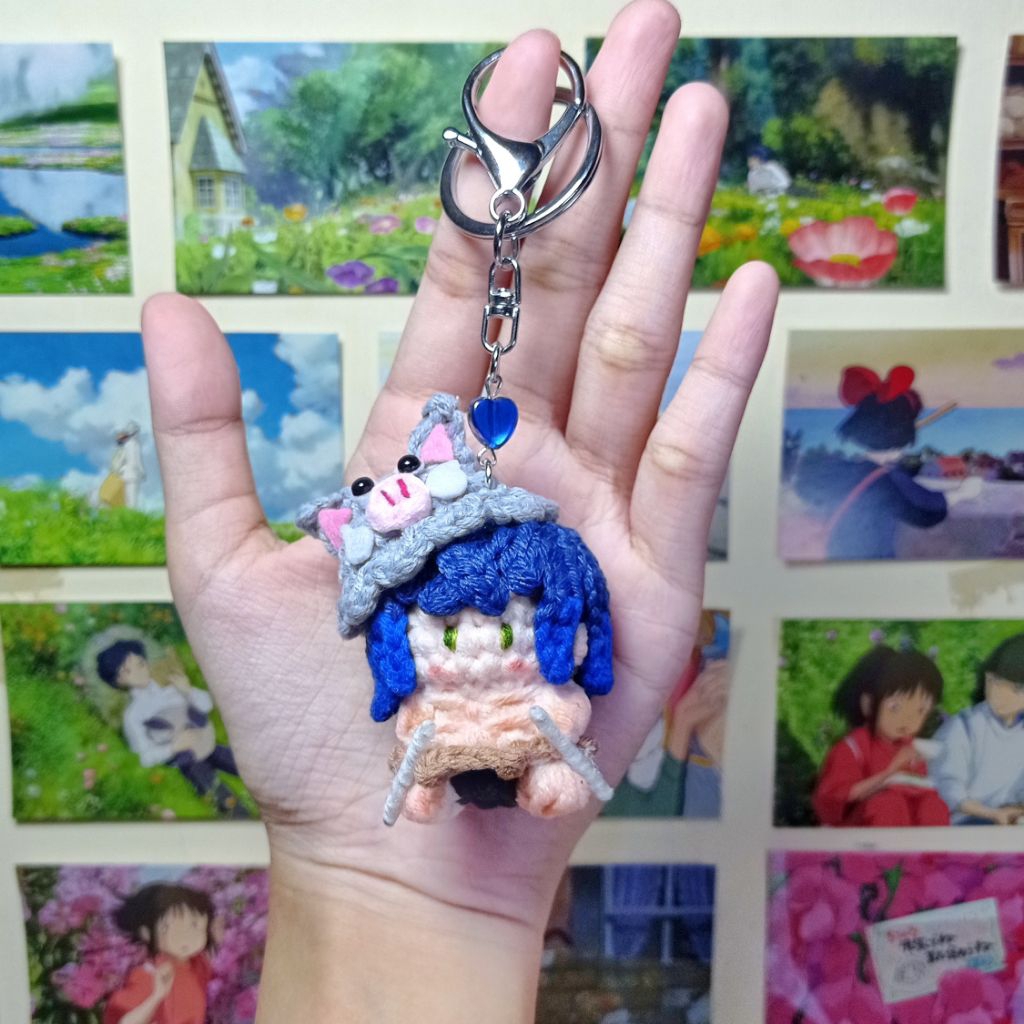 [PRE-ORDER] พวงกุญแจโครเชต์ Chibi Inosuke Demon Slayer