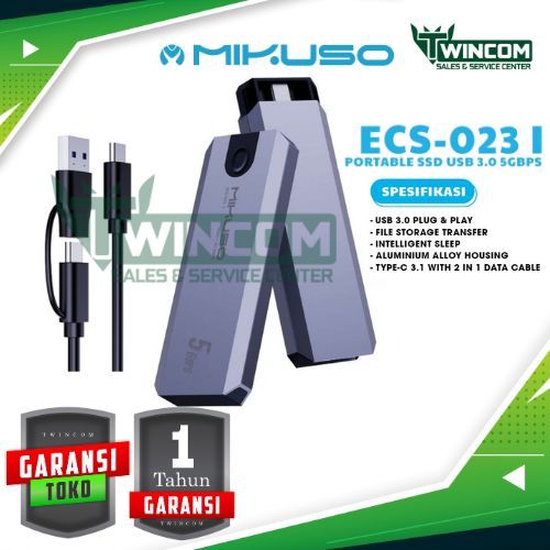 MIKUSO ECS-023 I EXTERNAL SSD CASE (5 GBPS) | ECS-023 II (10 GBPS)