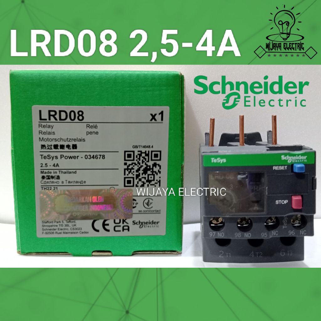 รีเลย์โอเวอร์โหลดความร้อน LRD08 lrd 08 2.5-4a เดิม