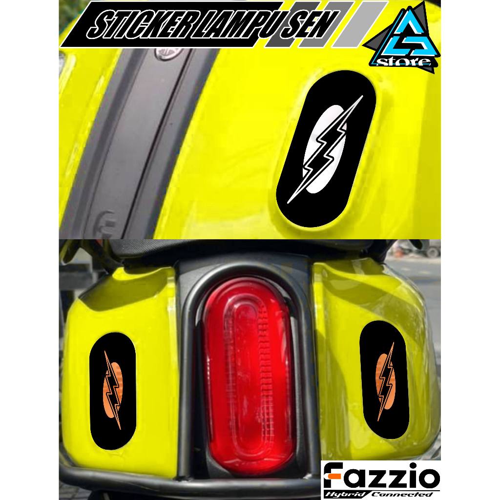 FAZIO TURN LIGHT STICKER/MOTIF TURN STICKER.5/FAZZIO MIRROR/MOTORCYCLE STRIPING/ANTI-SCRATCH STICKER