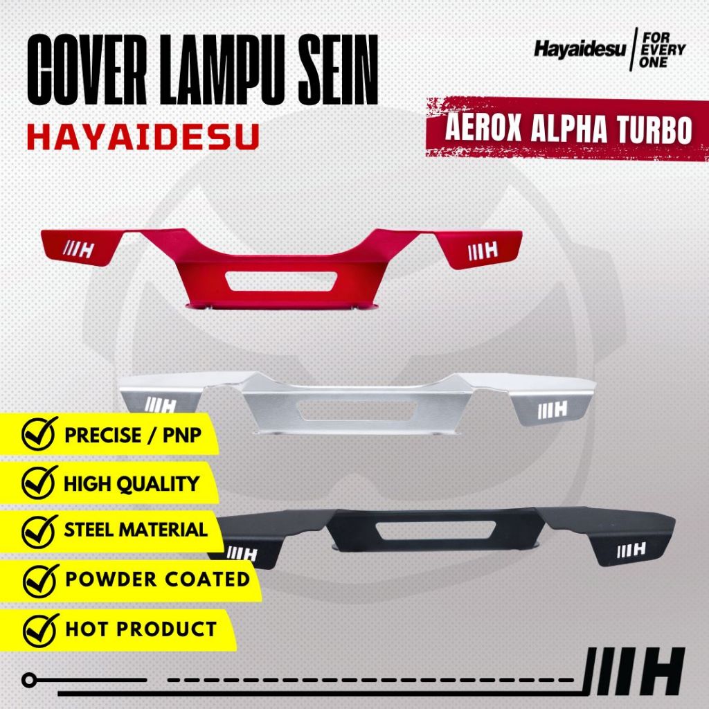 ฝาครอบป้องกันไฟเลี้ยวด้านหลังสําหรับ AEROX ALPHA Turbo/Standard/Cybercity HAYAIDESU