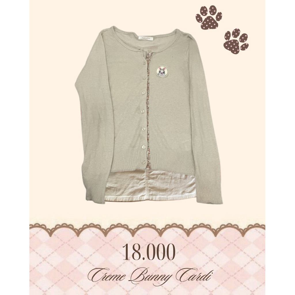 คาร์ดิแกนกระต่ายครีม | Igari morkei coquette milkmaid mustanako