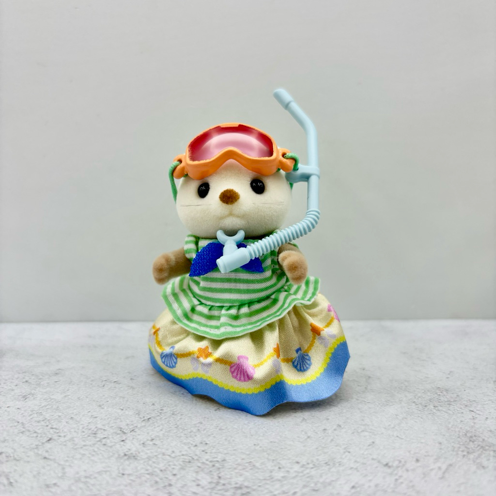 (ใหม่) Sylvanian Families Splashy Sea Otter Sister | ชุดทะเล