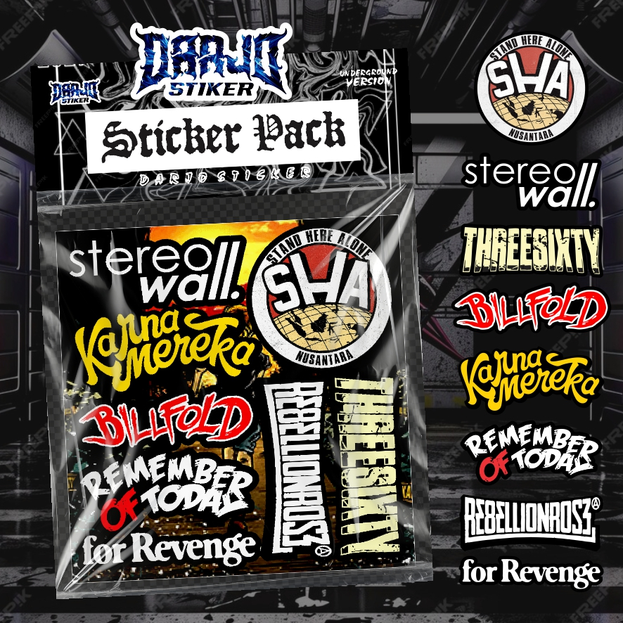 POP PUNK/MELODIC/PUNK ROCK Band Package Sticker "VOL 1" Glossy Waterproof Just Stick It On